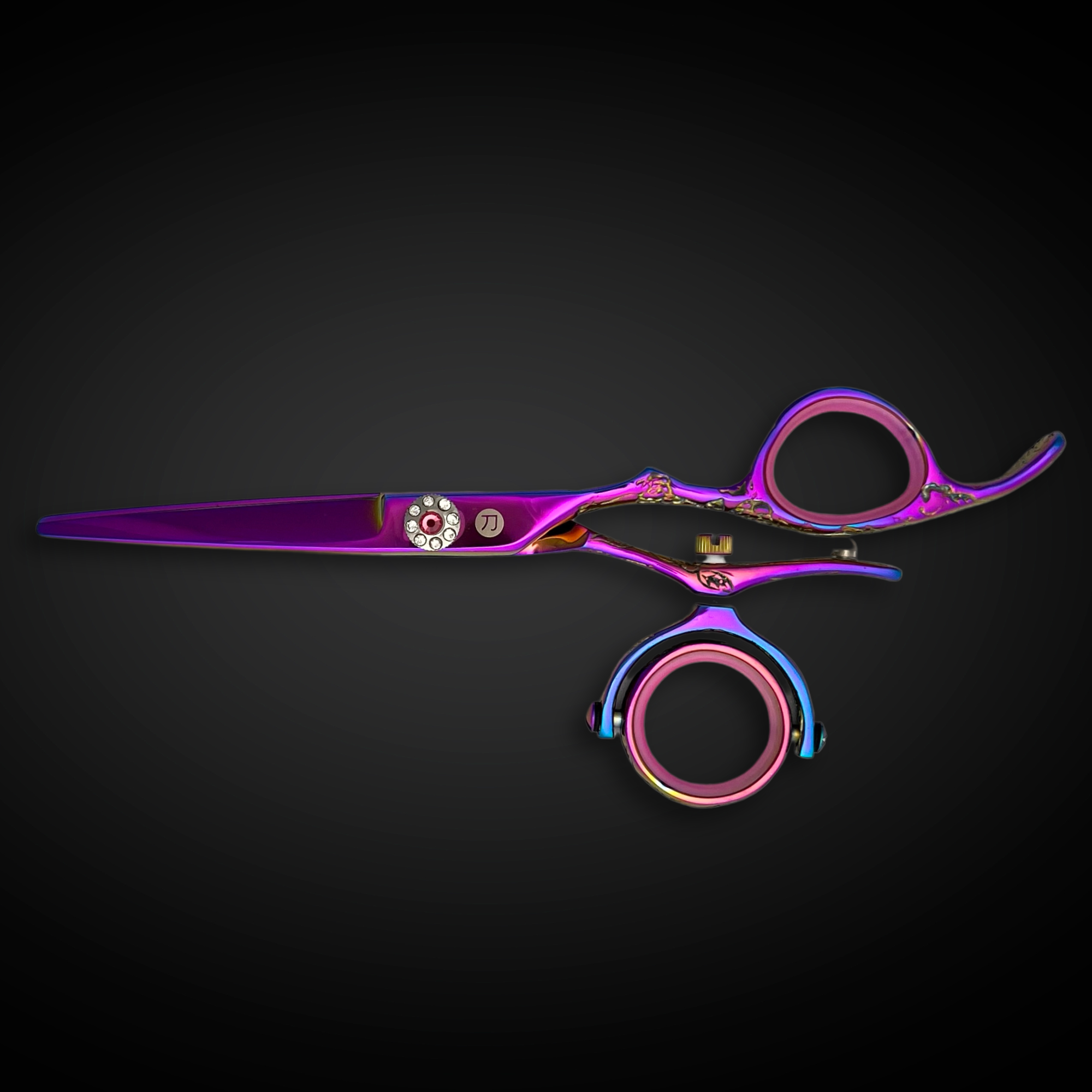 Swivel Kohana Pink Hair Shears Set (Hair Cutting and Thinning Shears) - Open Box