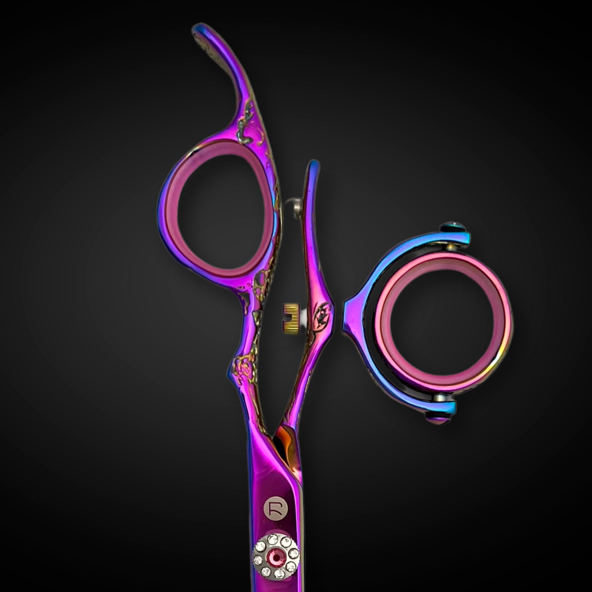 Swivel Kohana Pink Hair Shears Set (Hair Cutting and Thinning Shears) - Open Box