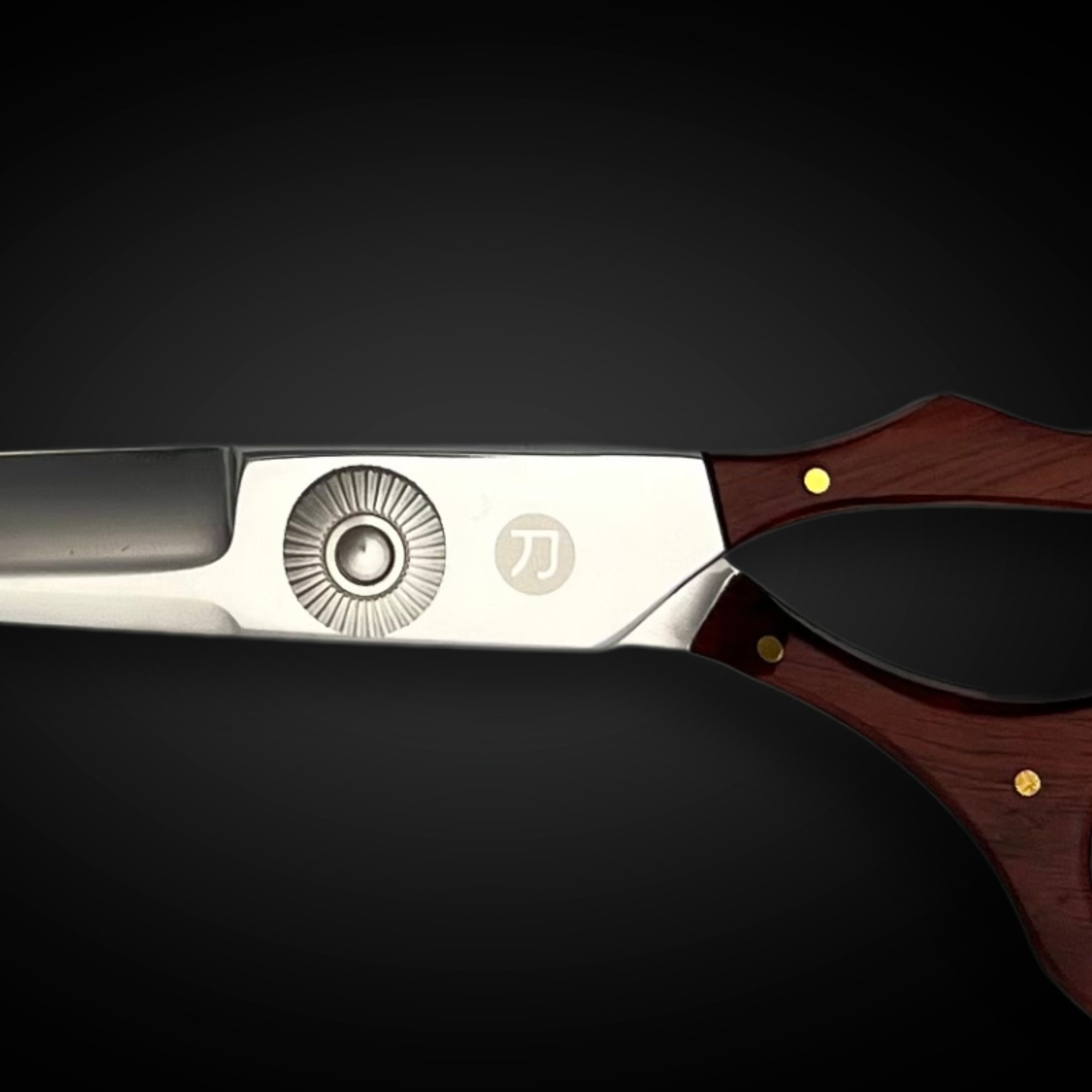 Saki Kigumi Wood and Steel Hair Cutting Shears - Open Box