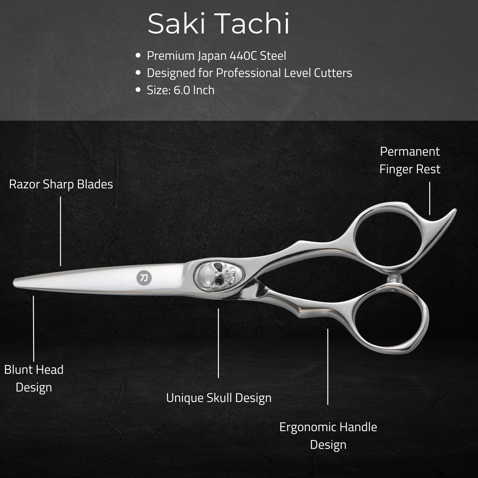 Tachi Barber Cutting Shears/Scissors - Open Box