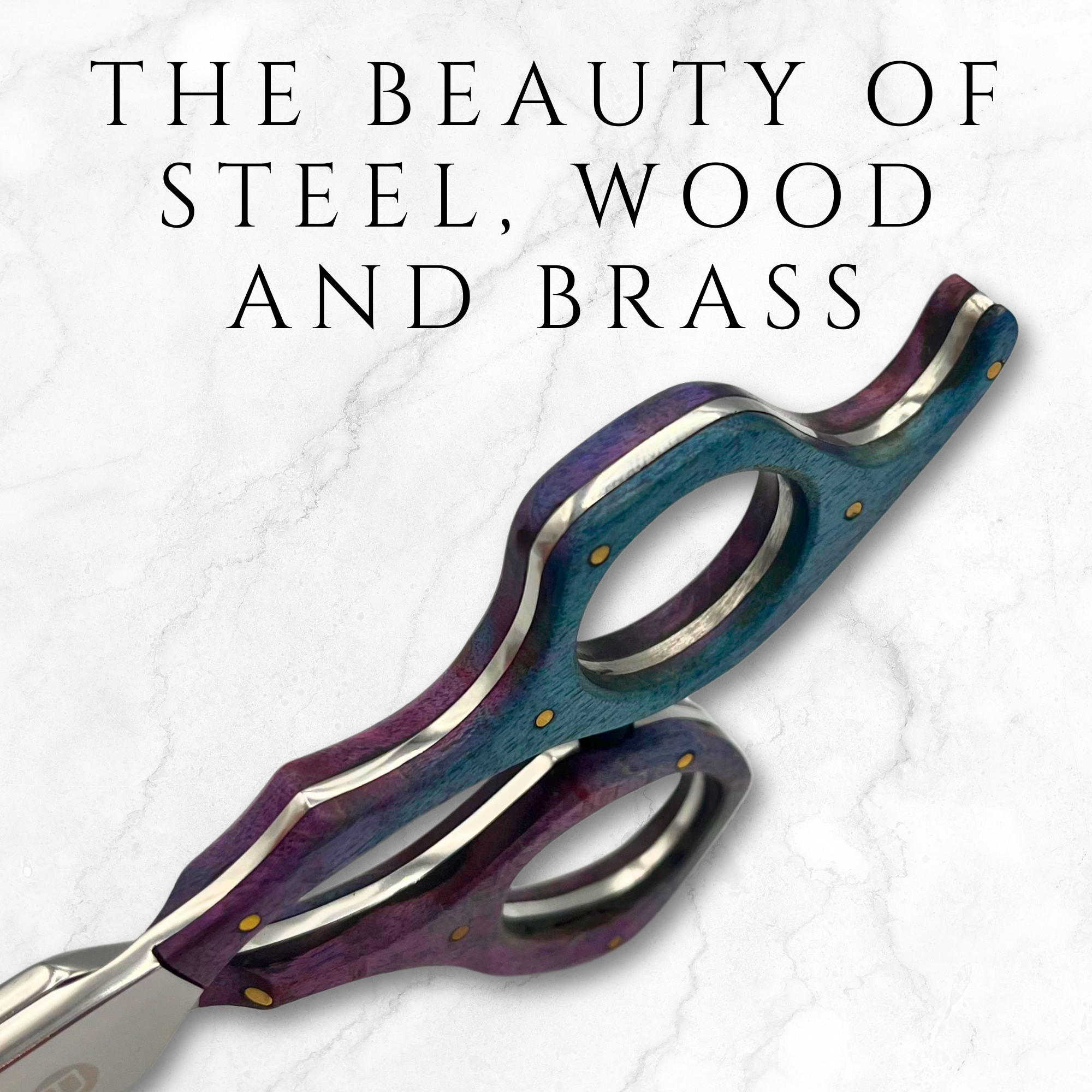 Saki Kigumi Wood and Steel Hair Cutting Shears - Open Box