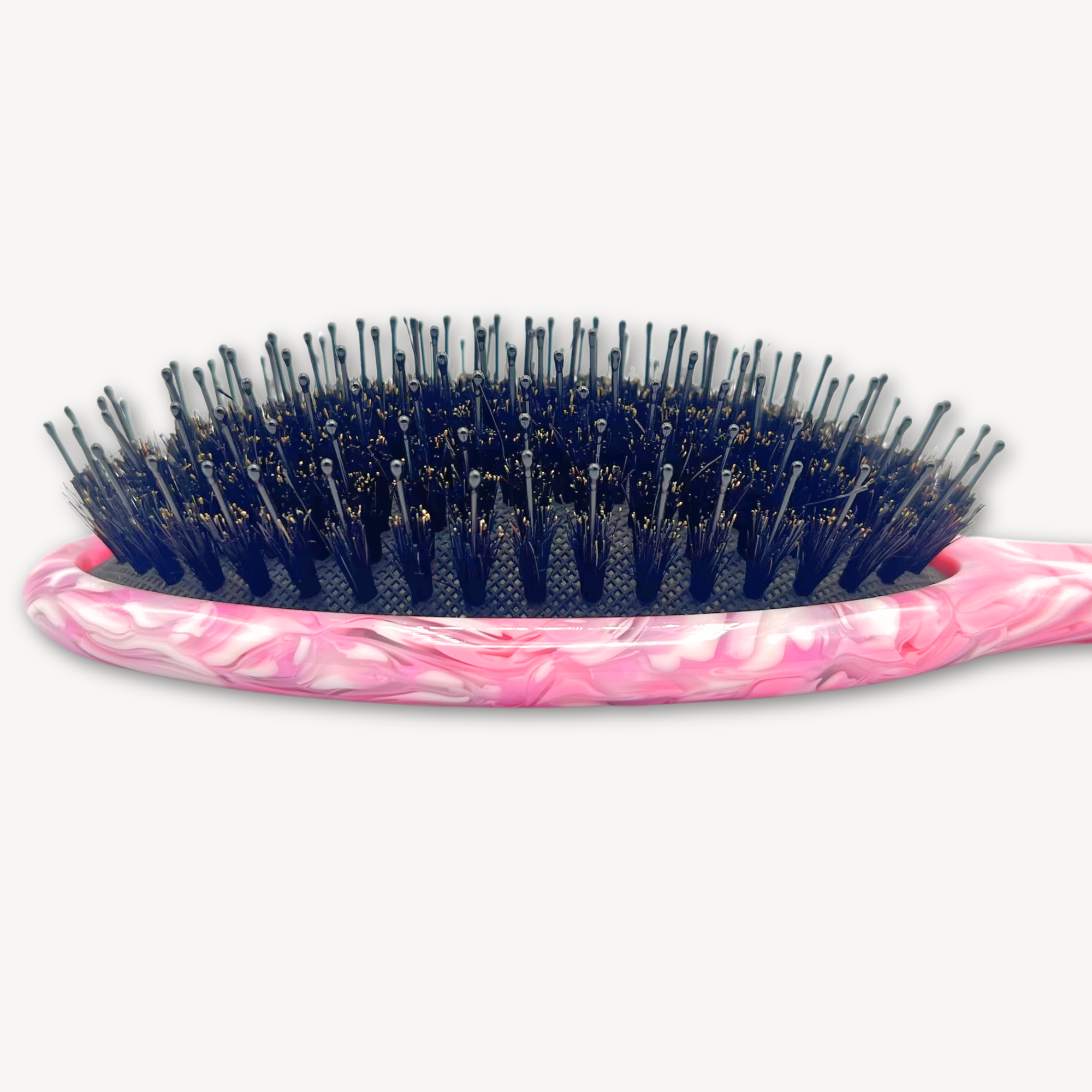 Boar Hair & Nylon Bristle Brush - Pink