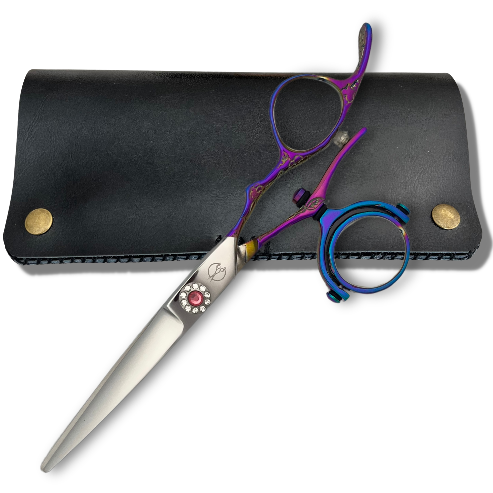 6" Swivel Haircutting Scissors in Pink/Purple - Open Box