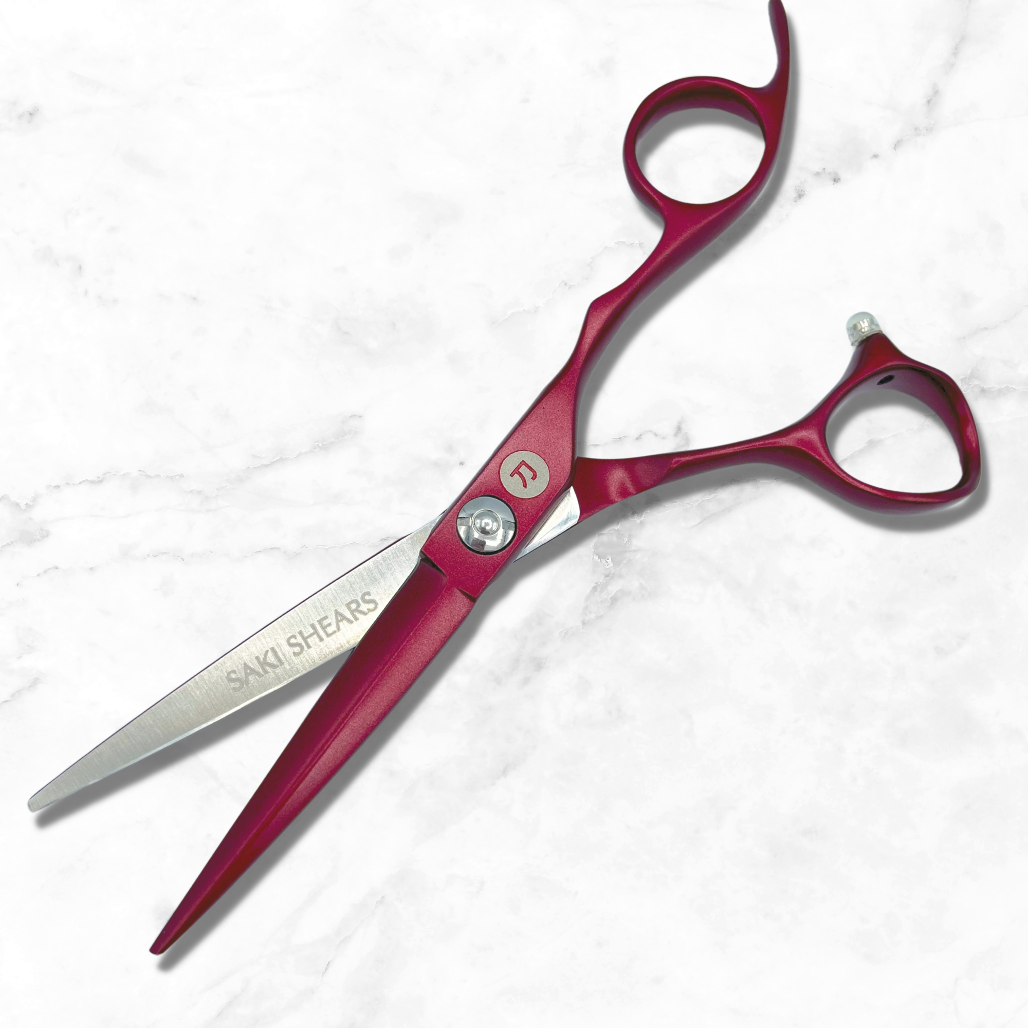 Saki Red Hair Cutting Shears - Open Box