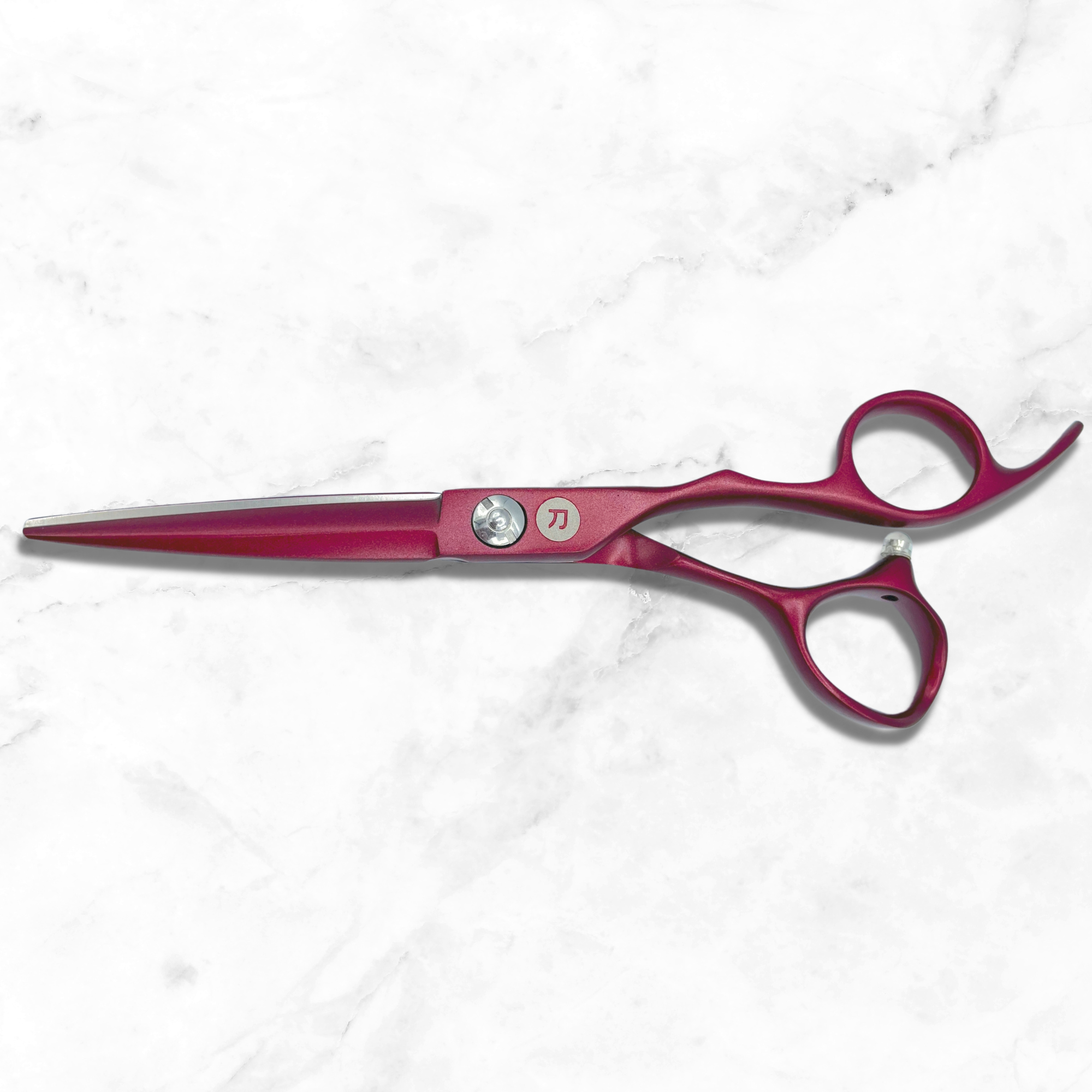 Saki Red Hair Cutting Shears - Open Box