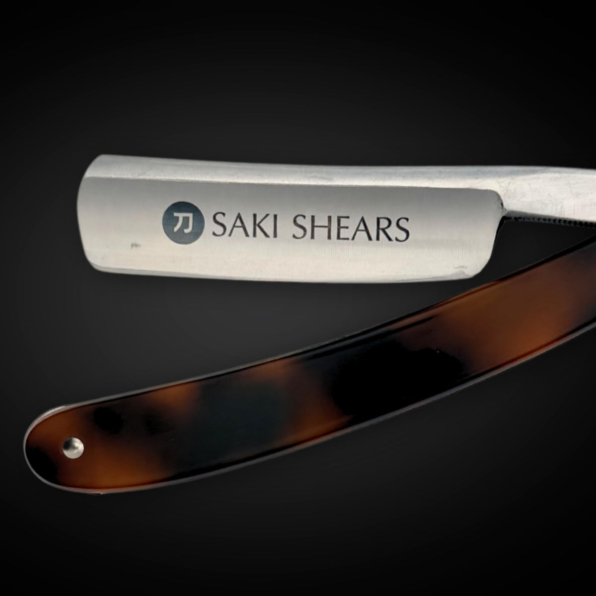 Straight Edge Shave Saki Epoxy Carbon Series - Orange