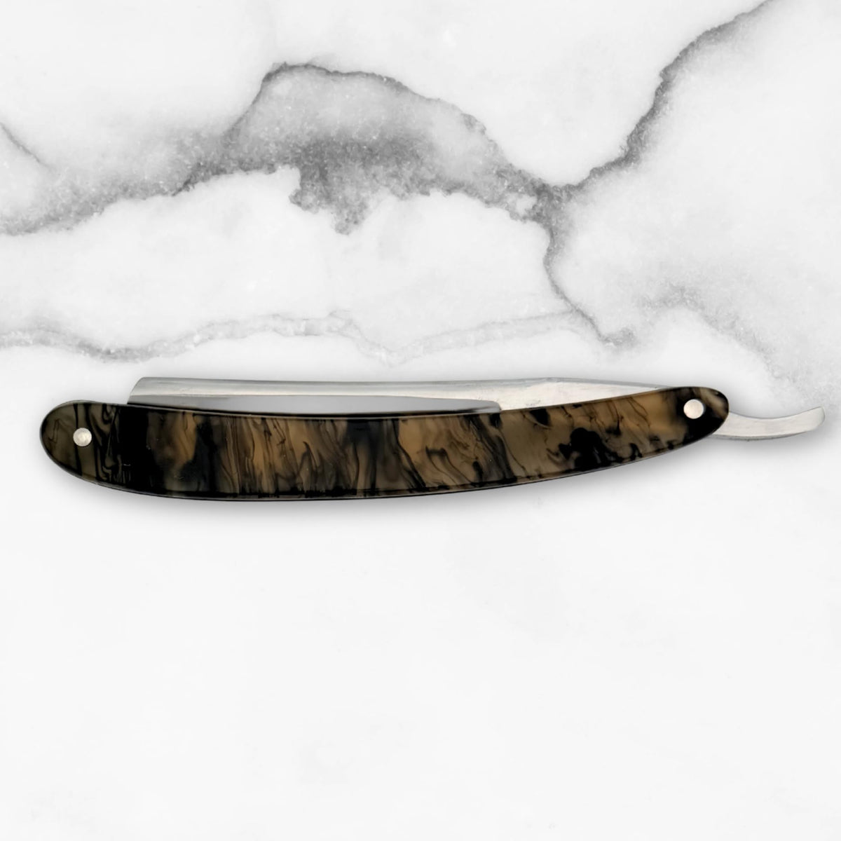 Straight Edge Shave Saki Epoxy Carbon Series - Tangerine