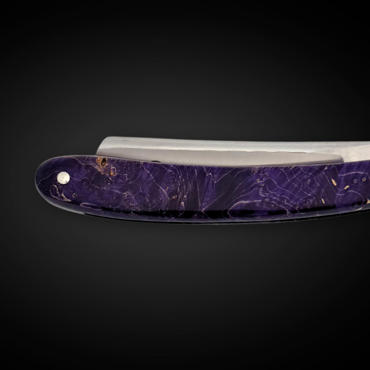 Straight Edge Shave Saki Epoxy Carbon Series - Swirl