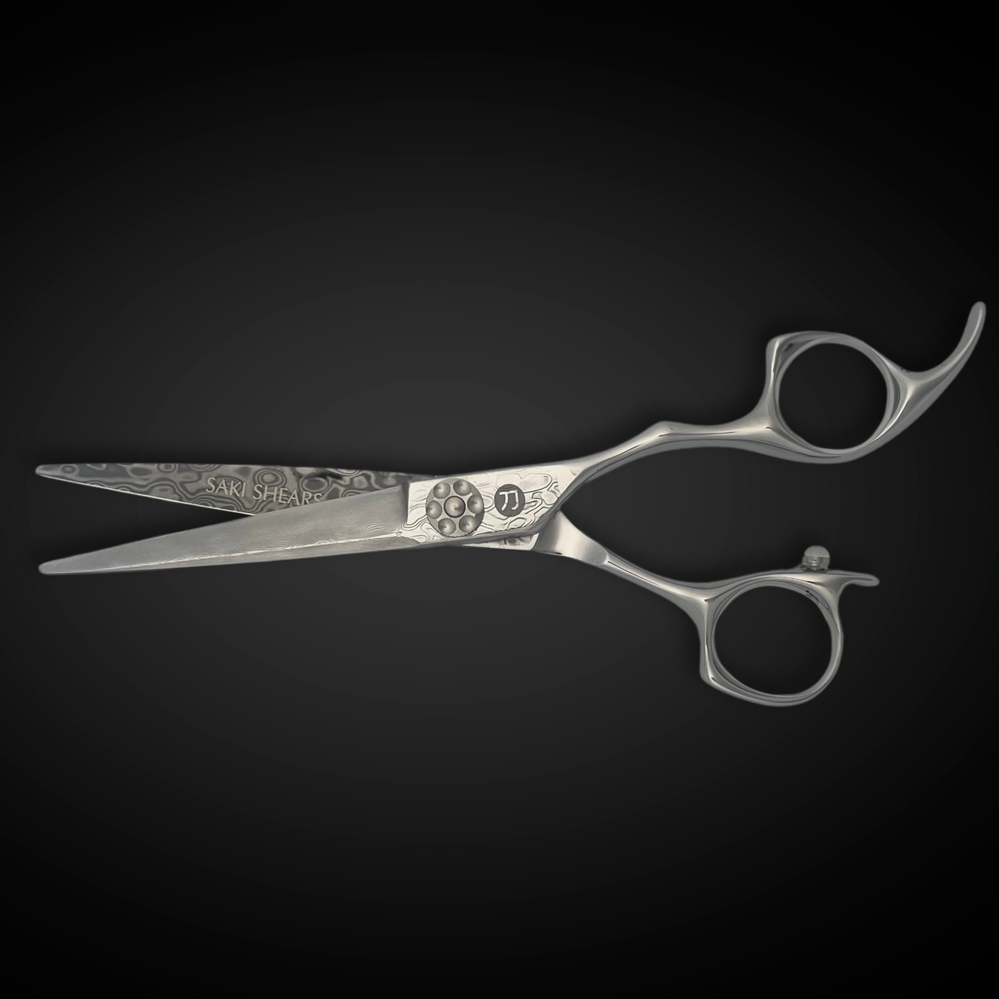 Saki Kanzen Damascus Hair Cutting Shears