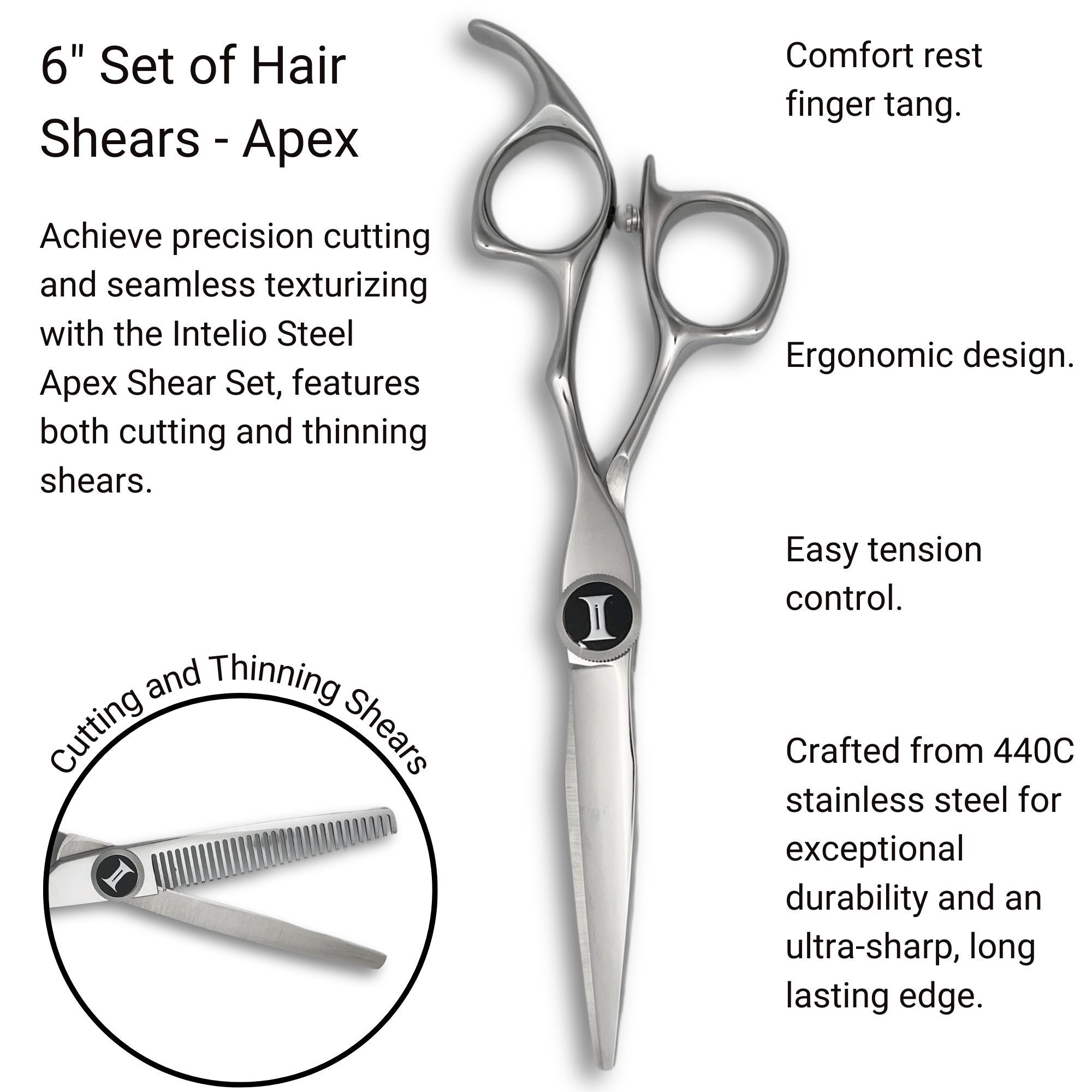 6.0" Set Hair Cutting Shears - Apex