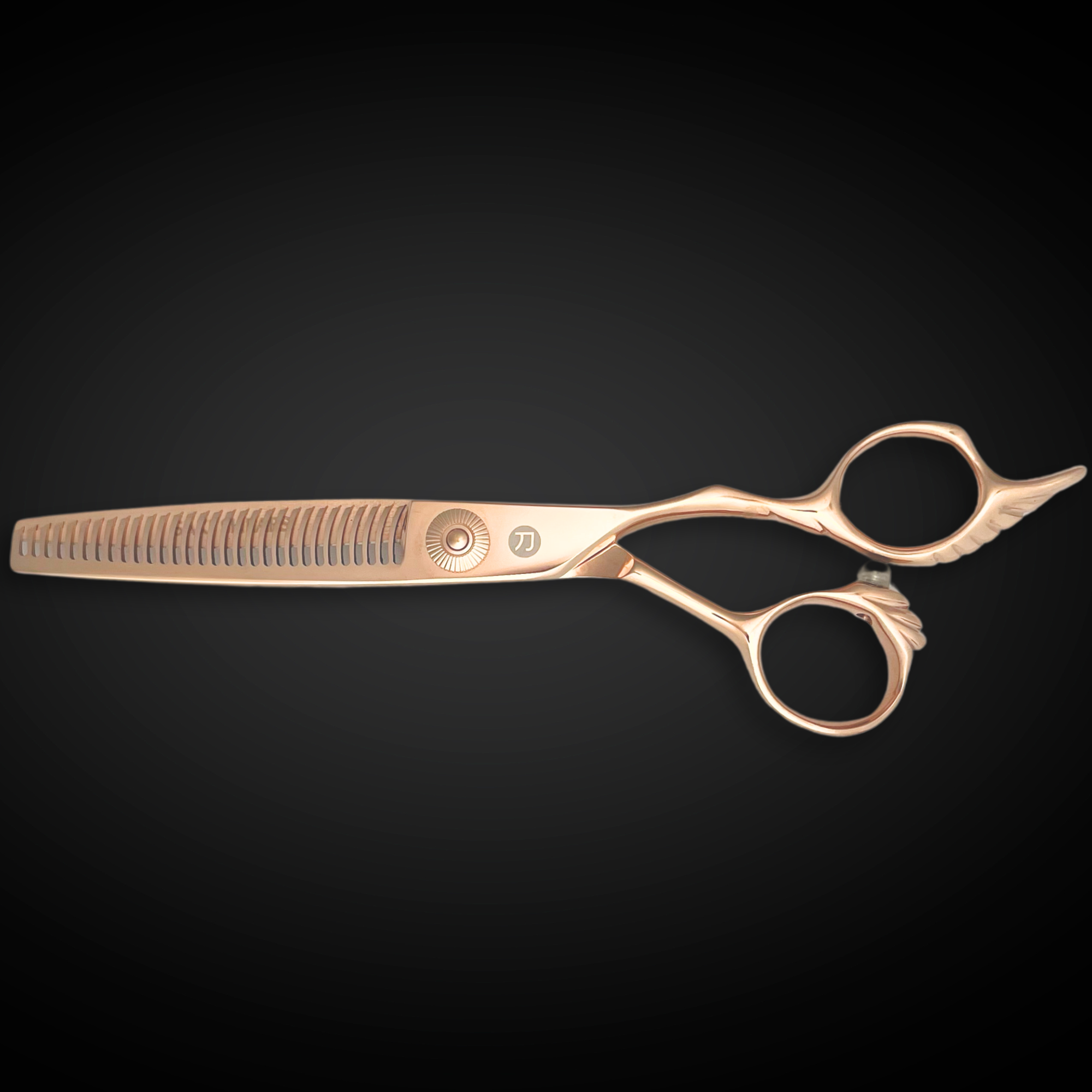 Gold Saki Tsuru Hairdressing Shears Set (Hair Cutting and Thinning Shears) - Open Box