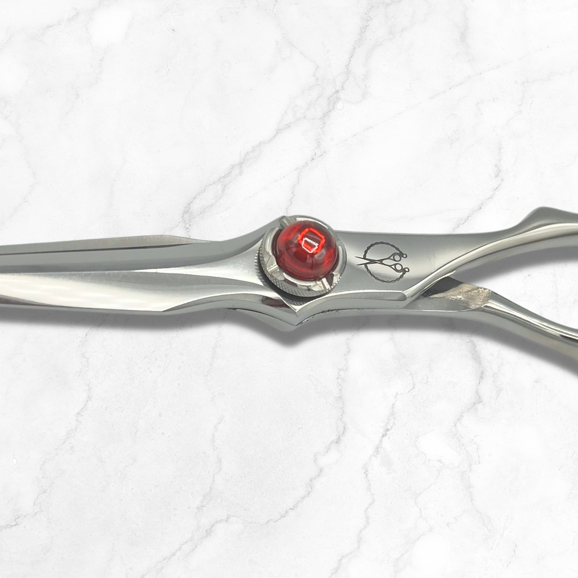 5.5 Inch Steel Hair Cutting Shears Red Moon