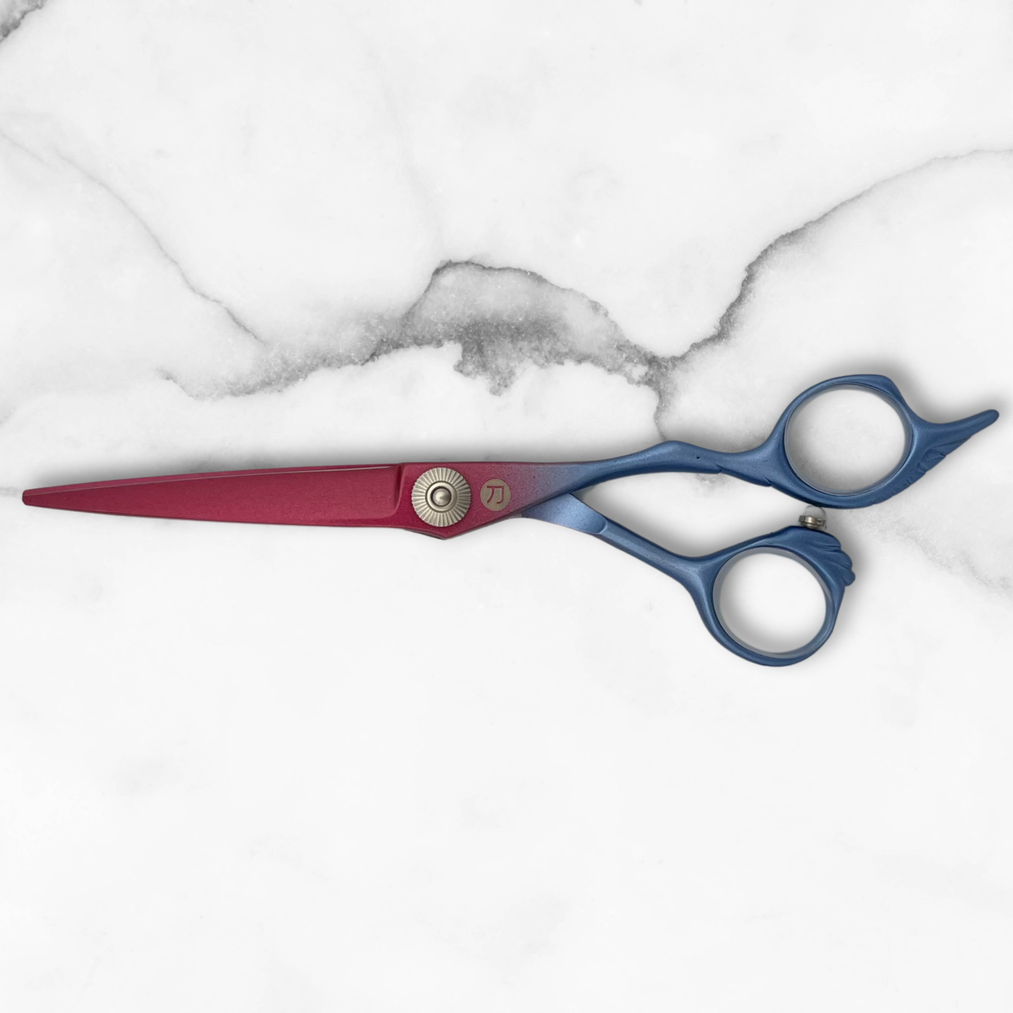 Rainbow Red/Blue Hair Cutting Shears/Scissors