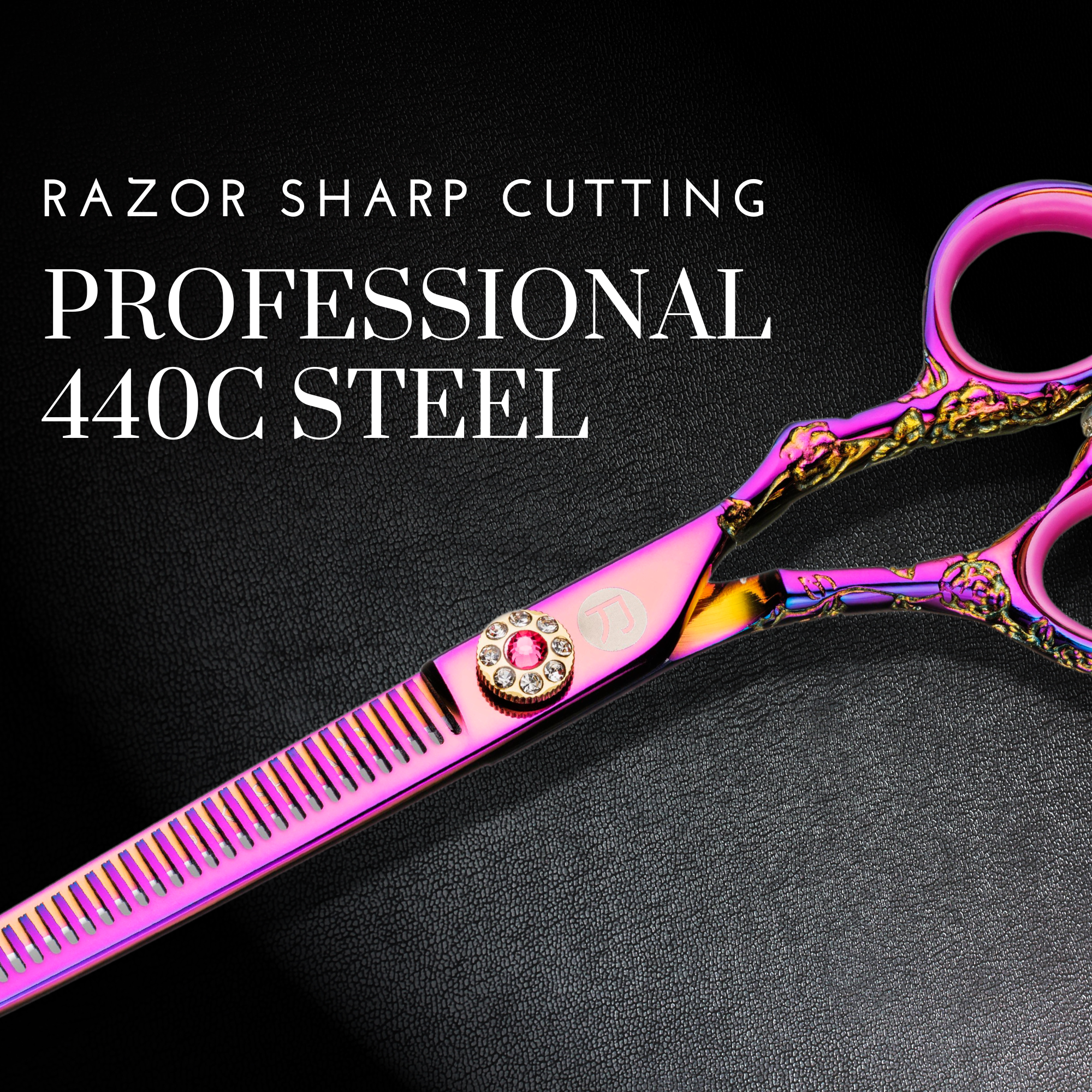 Kohana Pink Hair Thinning Shears/Scissors