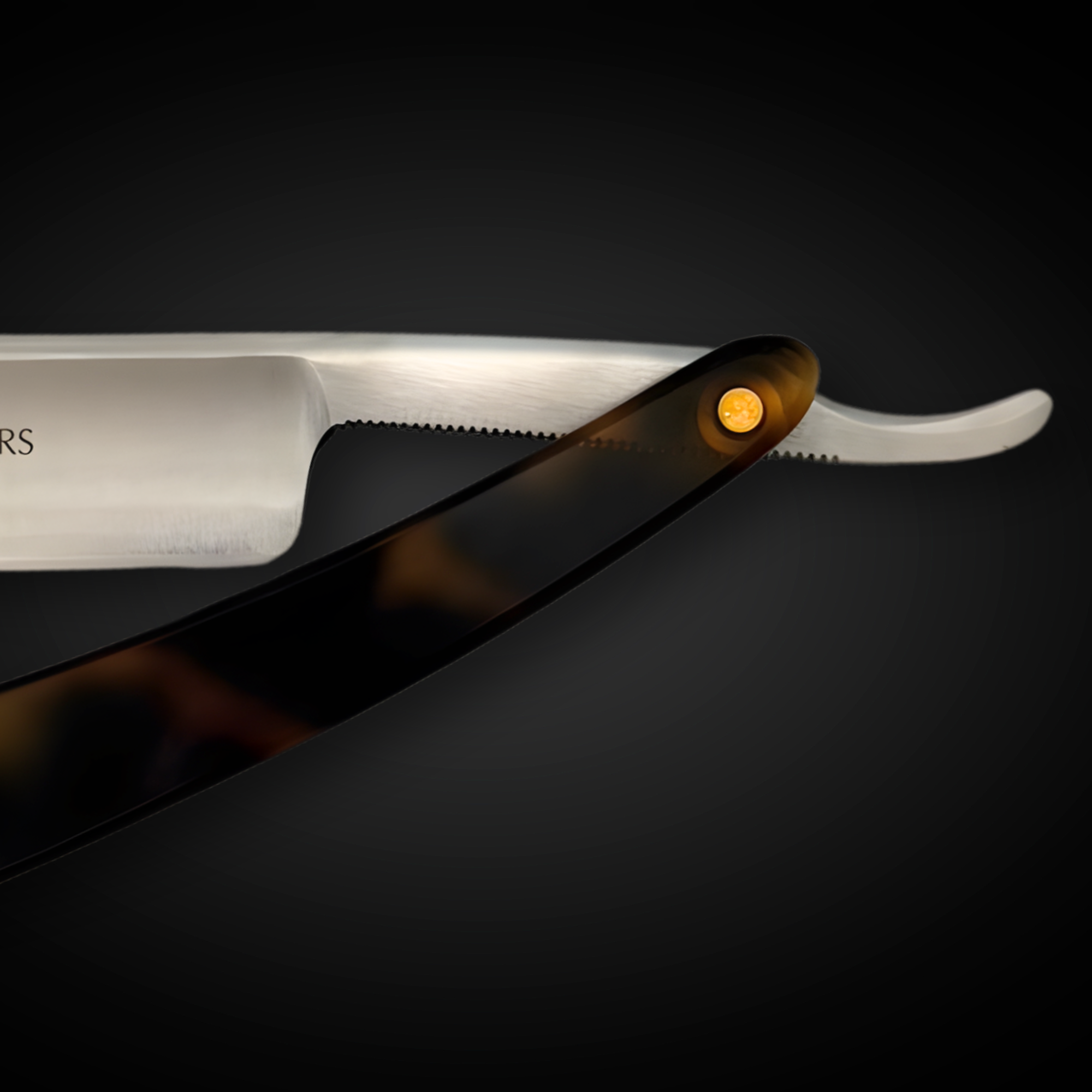 Straight Edge Shave Saki Epoxy Carbon Series - Classic Tortoise