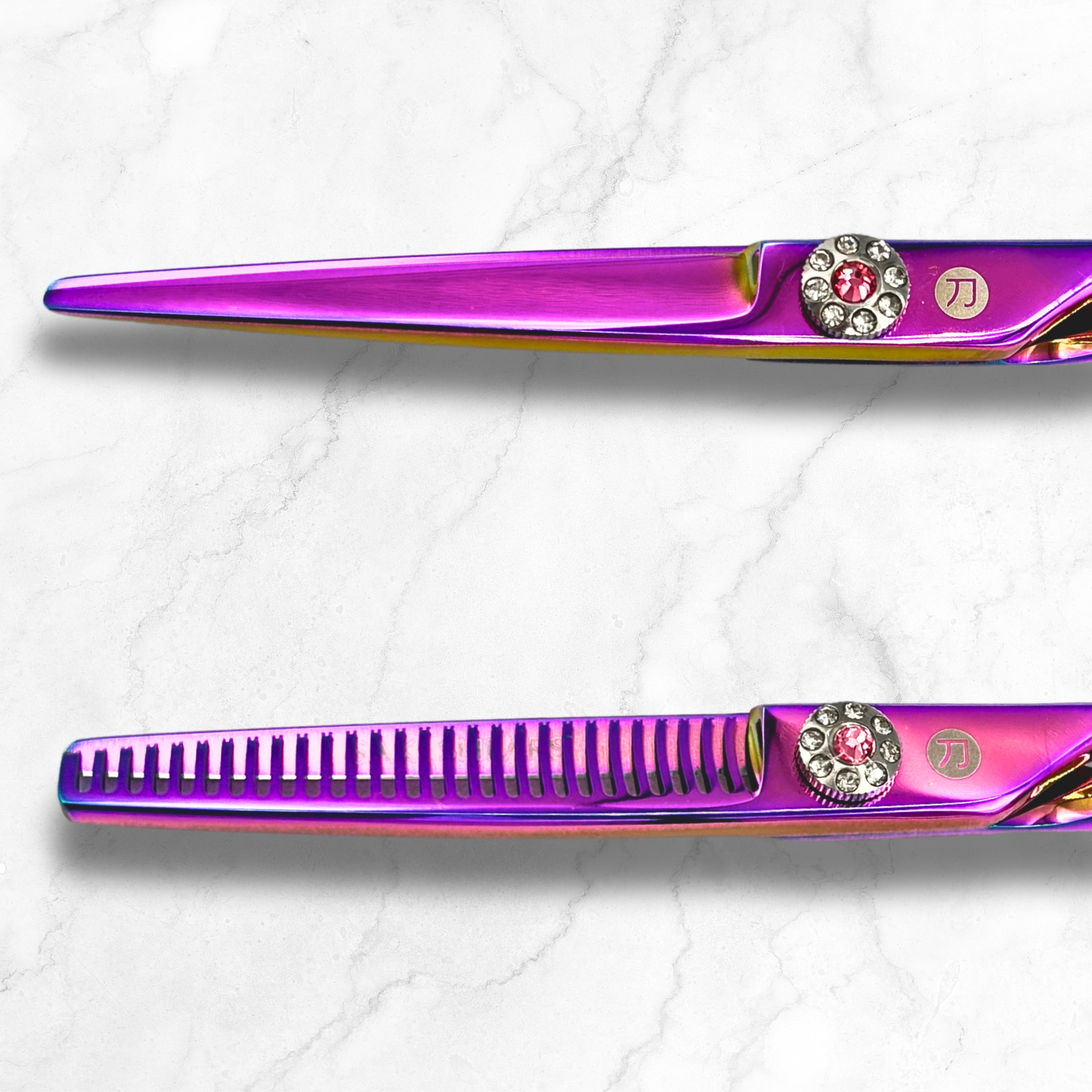 Swivel Kohana Pink Hair Shears Set (Hair Cutting and Thinning Shears)