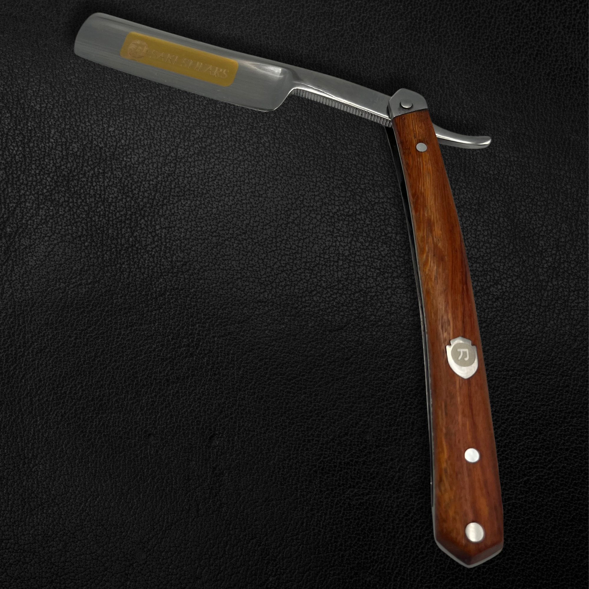 Saki Shears Shinobi Wood Straight Razor