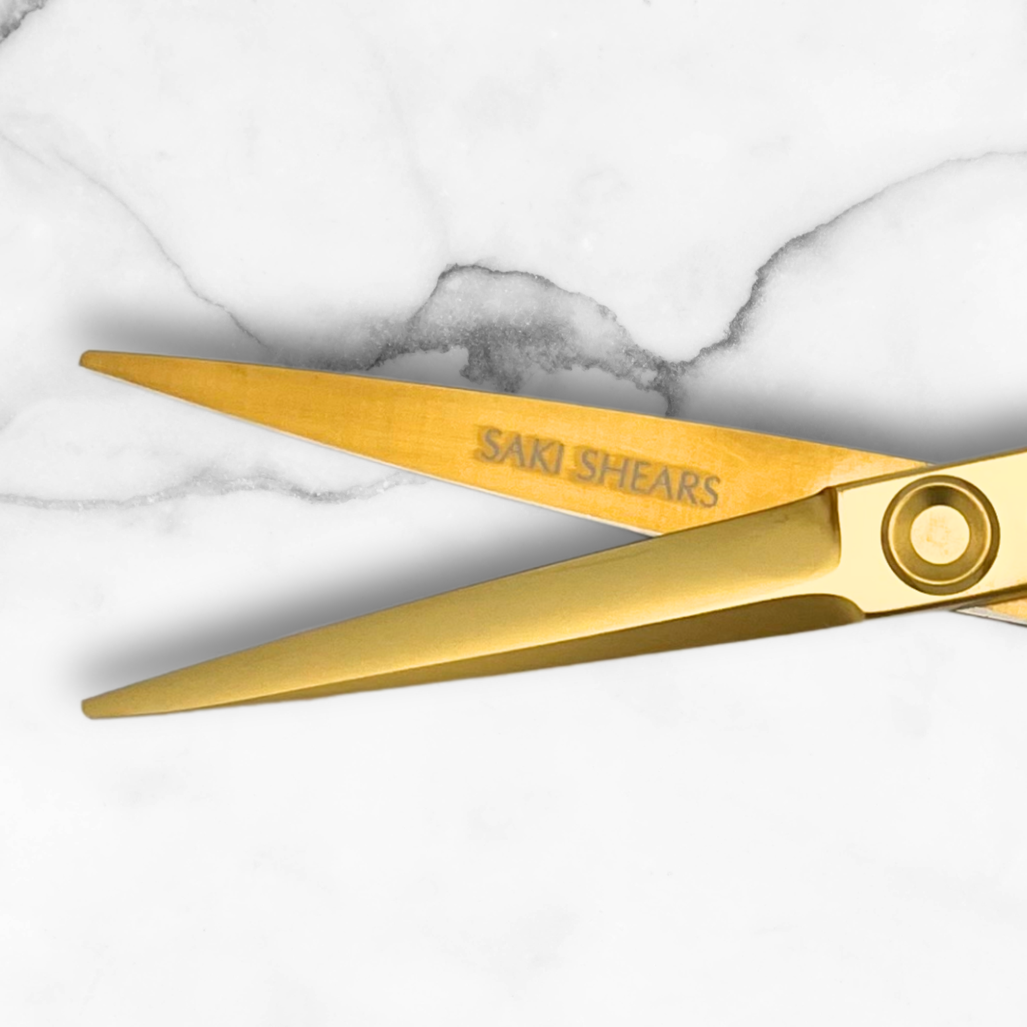 6 Inch Yellow Gold Swivel Hair Shears Set - Open Box
