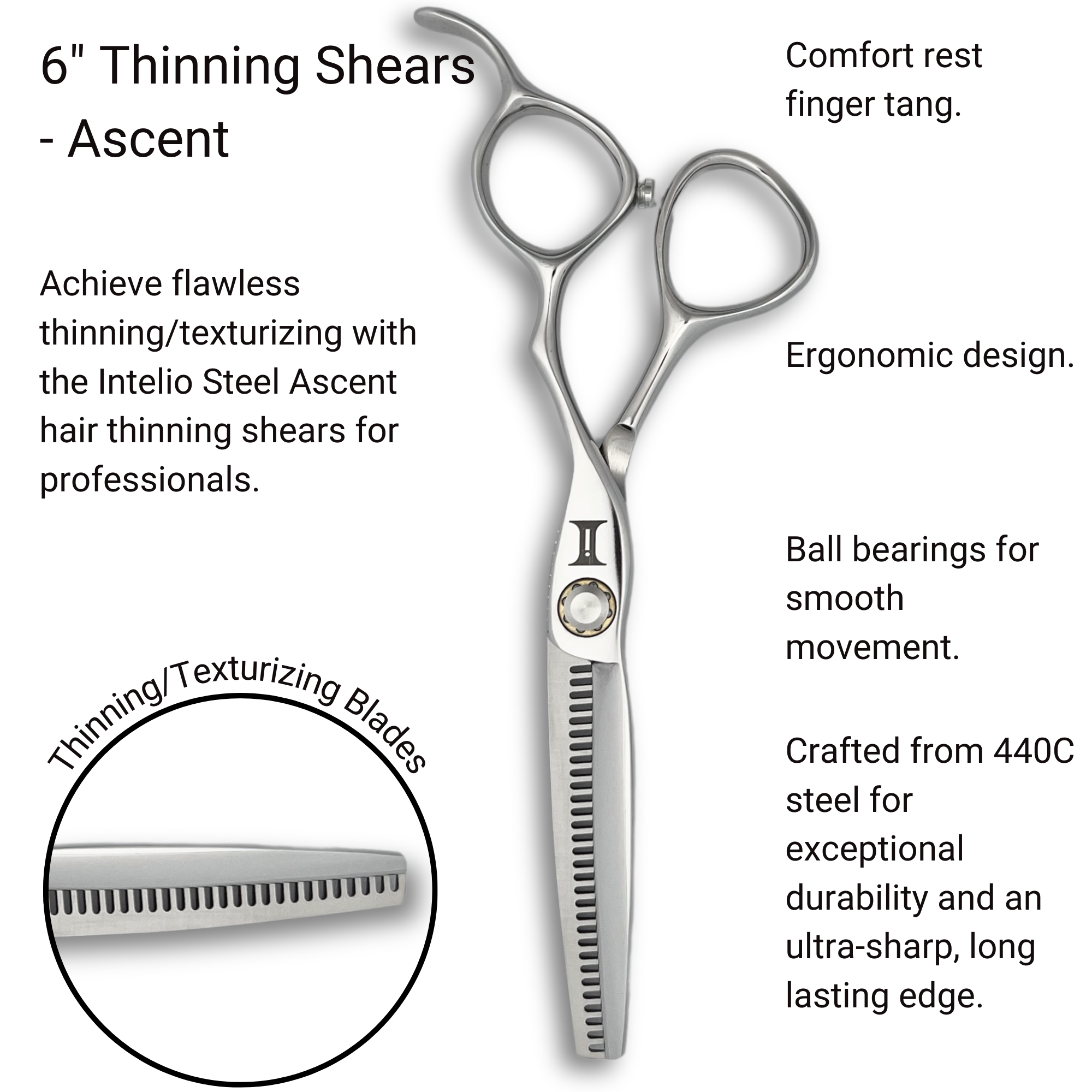 6" Hair Thinning Shears - Ascent