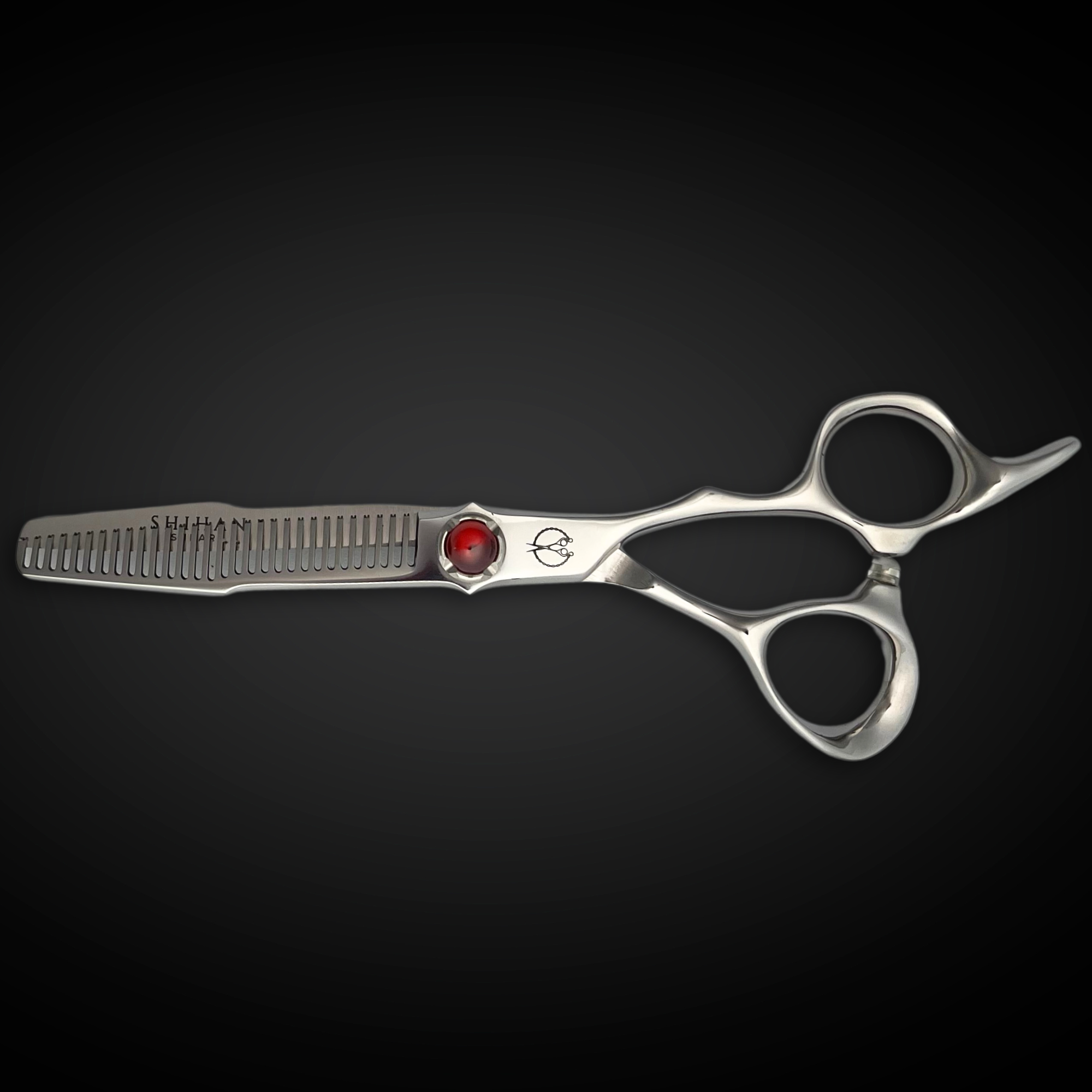 5.5 Inch Steel Hair Thinning Shears Red Moon