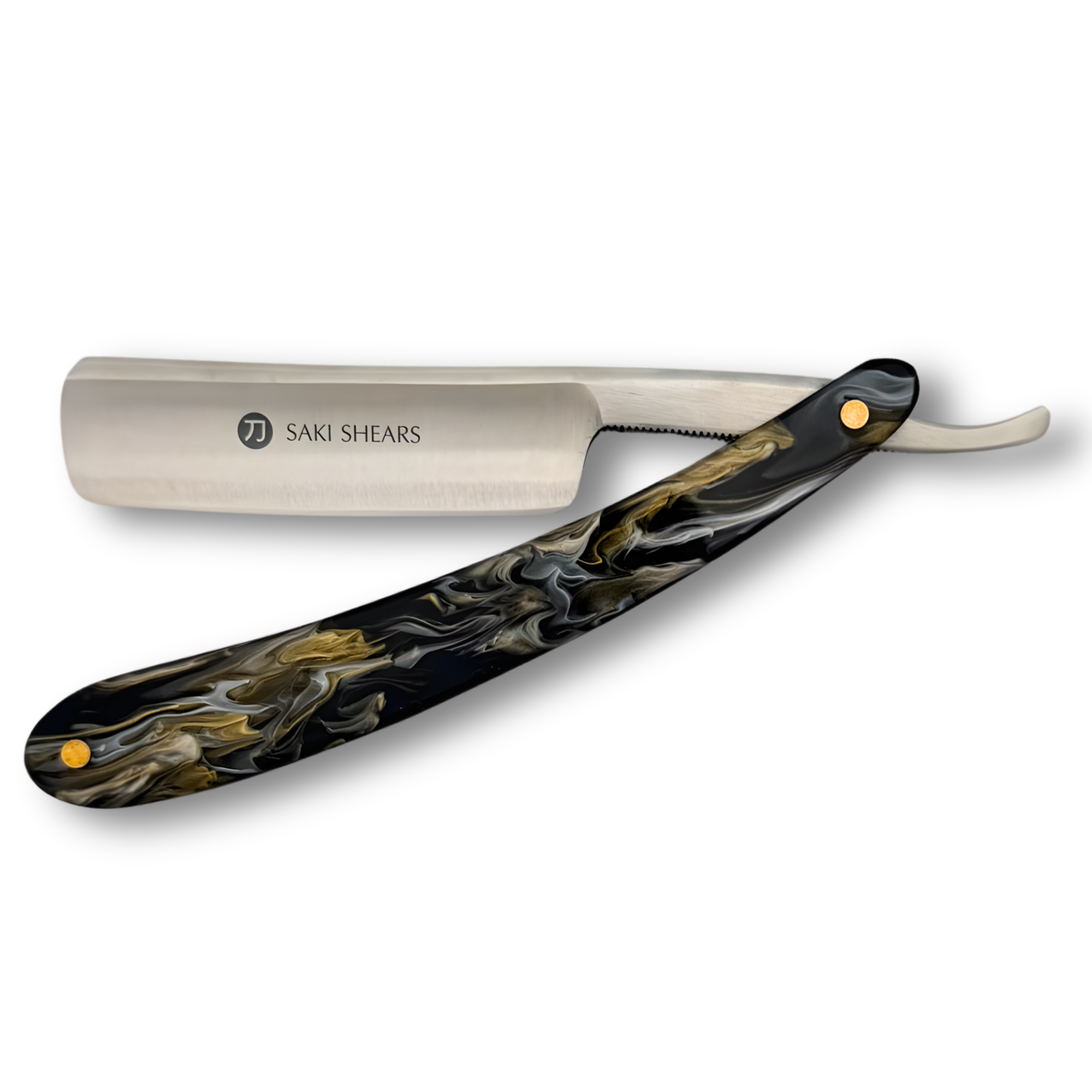 Straight Edge Shave Saki Epoxy Carbon Series - Brown Shadows